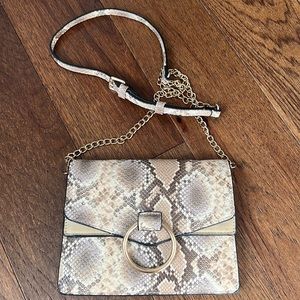 Snakeskin crossbody bag